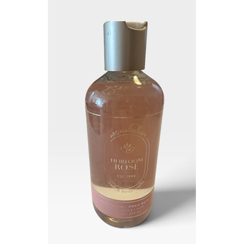 Bath & Body Works Aromatherapy Heirloom Rose Body Wash Foam Bath 10oz 295ml